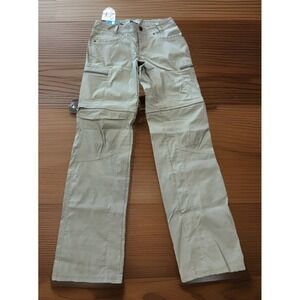 Kuhl Kliffside Womens 2 Beige Cargo Convertible Pants Gorpcore Hiking Outdoor